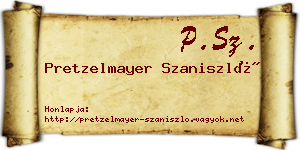 Pretzelmayer Szaniszló névjegykártya